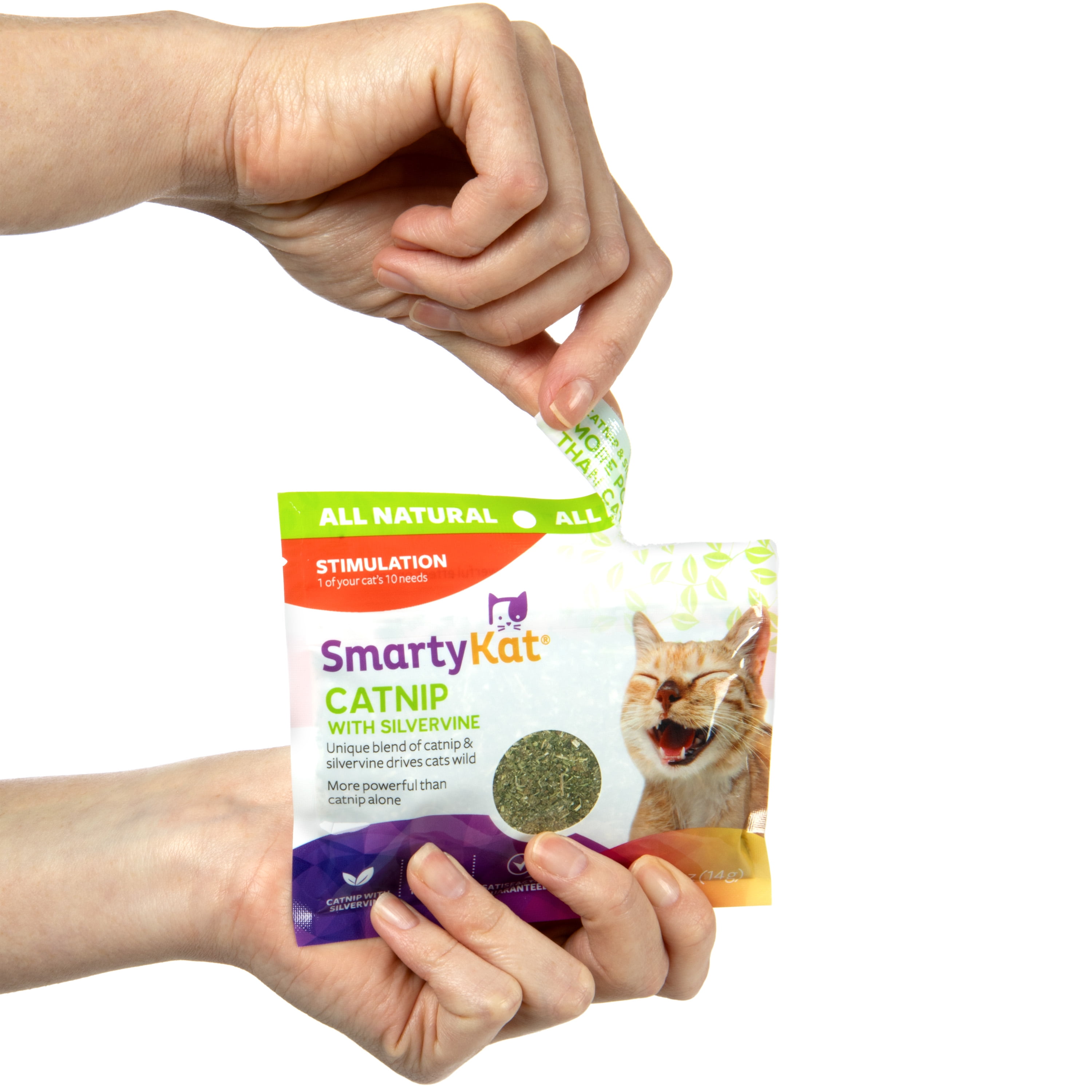 Resealable Pouch of SmartyKat Catnip Blend