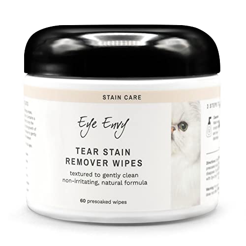 Eye Envy Tear Stain Wipes for Cats | 60 Ct