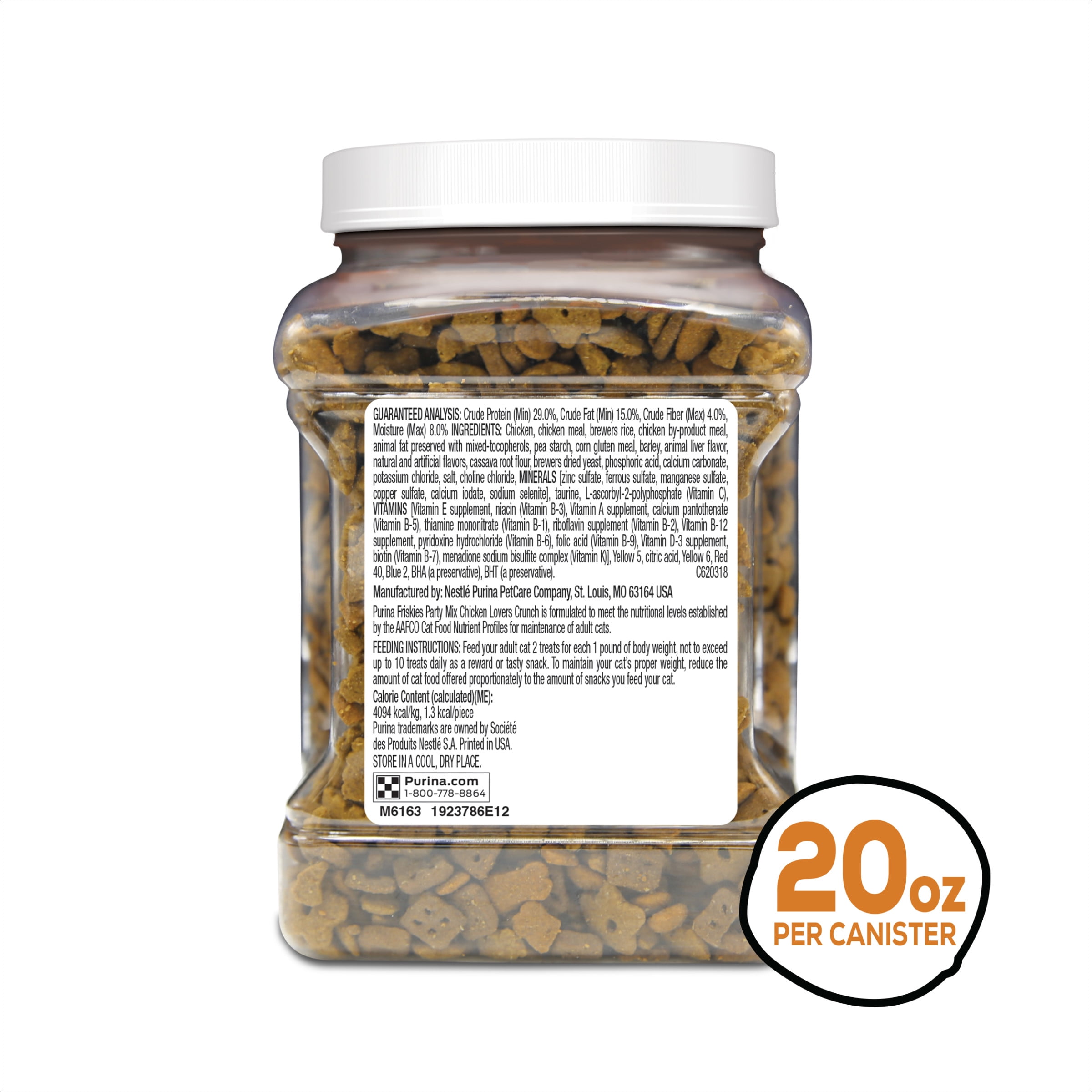 20 oz Purina Friskies Chicken Party Mix