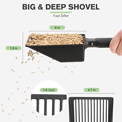 Long Handle Non-Stick Cat Litter Scoop