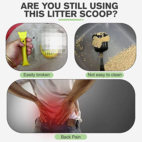 Long Handle Non-Stick Cat Litter Scoop