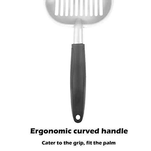 Aluminum Cat Litter Scoop with Silicone Handle