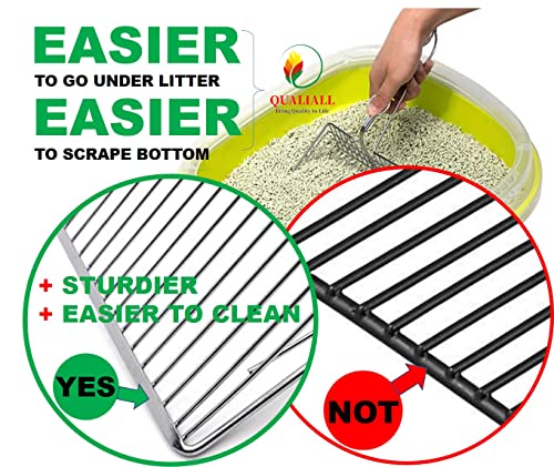 Jumbo Metal Cat Litter Scoop with Holder