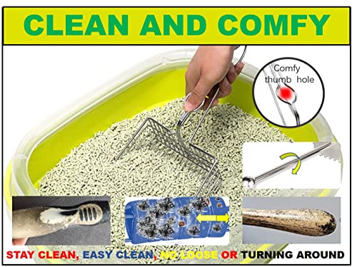 Jumbo Metal Cat Litter Scoop with Holder