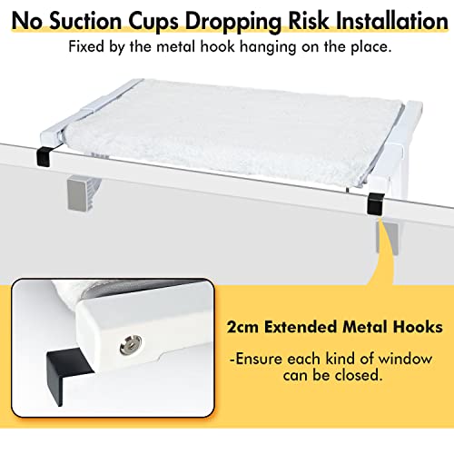 Window Mounted Cat Perch with Removable Covers