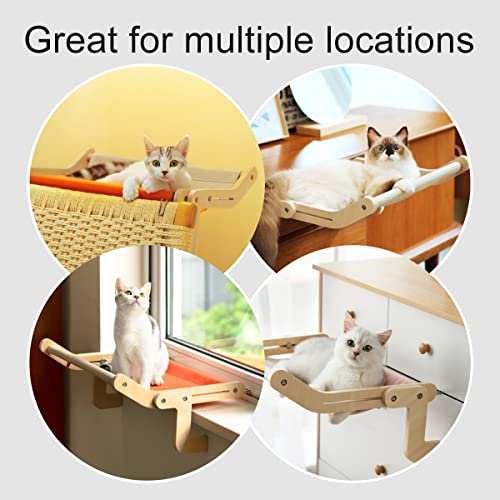 Adjustable Cat Window Perch Hammock - 40 lb Capacity