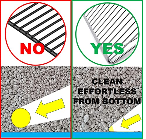 Jumbo Metal Cat Litter Scoop with Holder