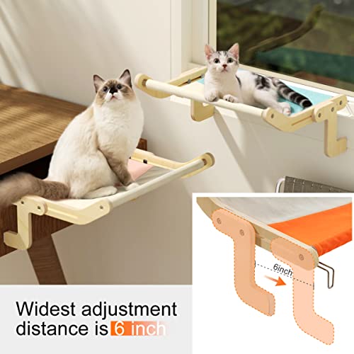 Adjustable Cat Window Perch Hammock - 40 lb Capacity