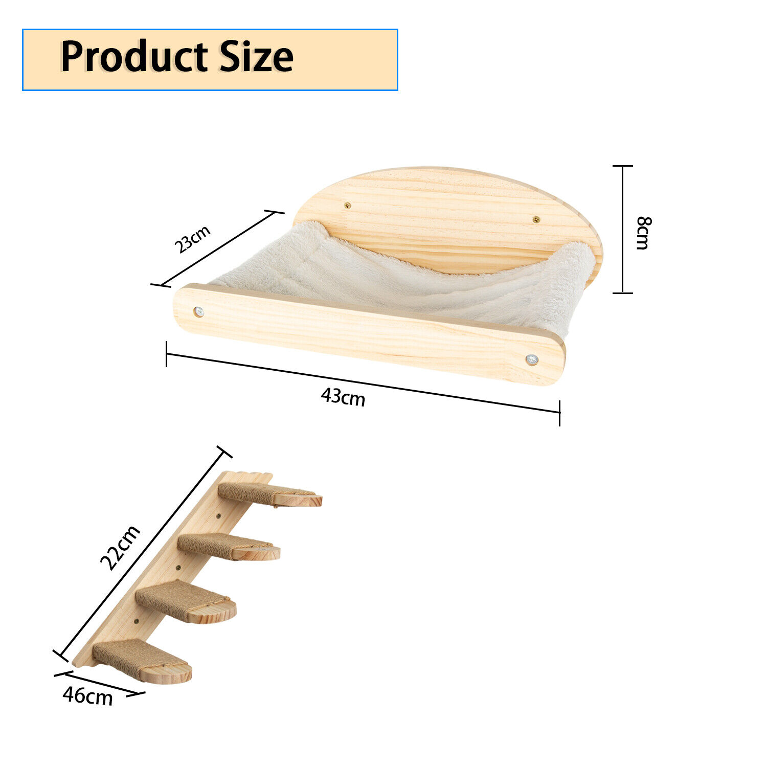 Wall Mounted Cat Climbing Furniture Shelf