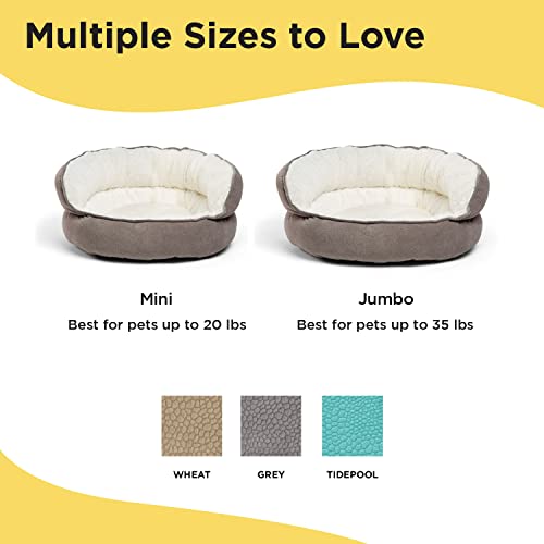 Sheri Orthopedic High Bolster Cat Bed - Gray