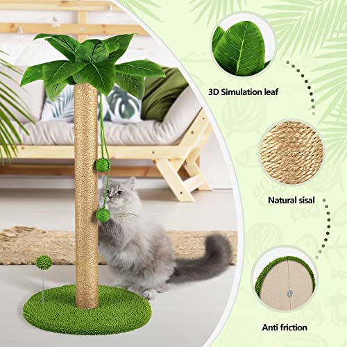 Tall Cat Scratching Post with Toys