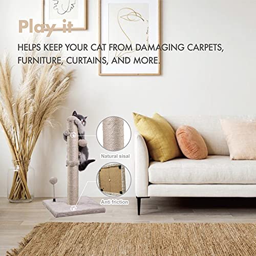 Premium Sisal Cat Scratching Post with Ball (22in)