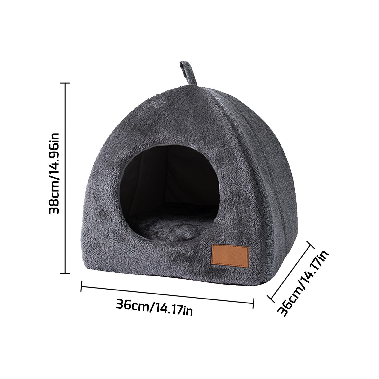Cozy Triangle Cat Nest Igloo Bed