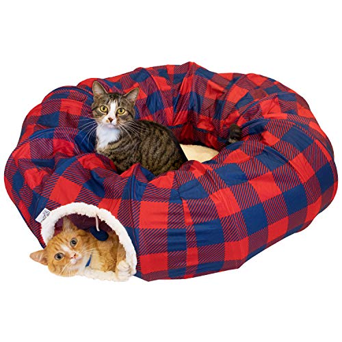 Large Cat Tunnel Bed with Pop-Up Feature