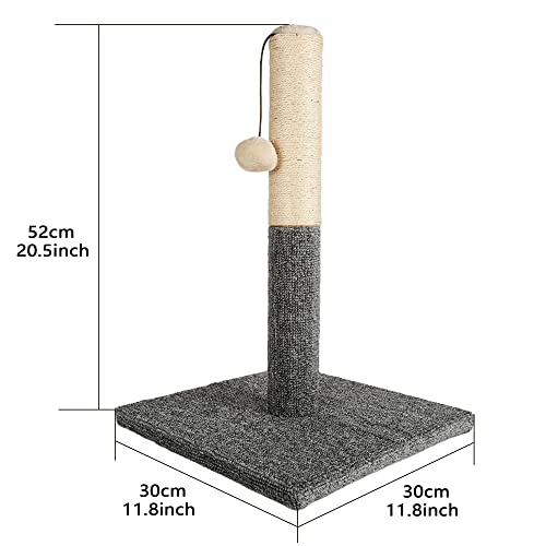Ahomdoo 20.5" Cat Scratching Post with Ball Toy