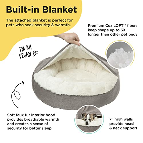 Sheri Cozy Cuddler Hooded Cat Bed