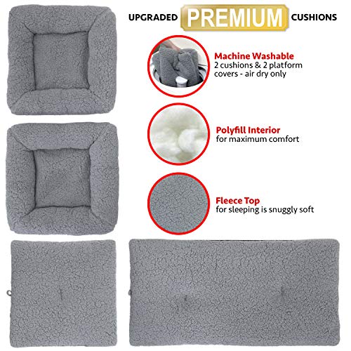 Grey Kitty City Cat Condo & Cube