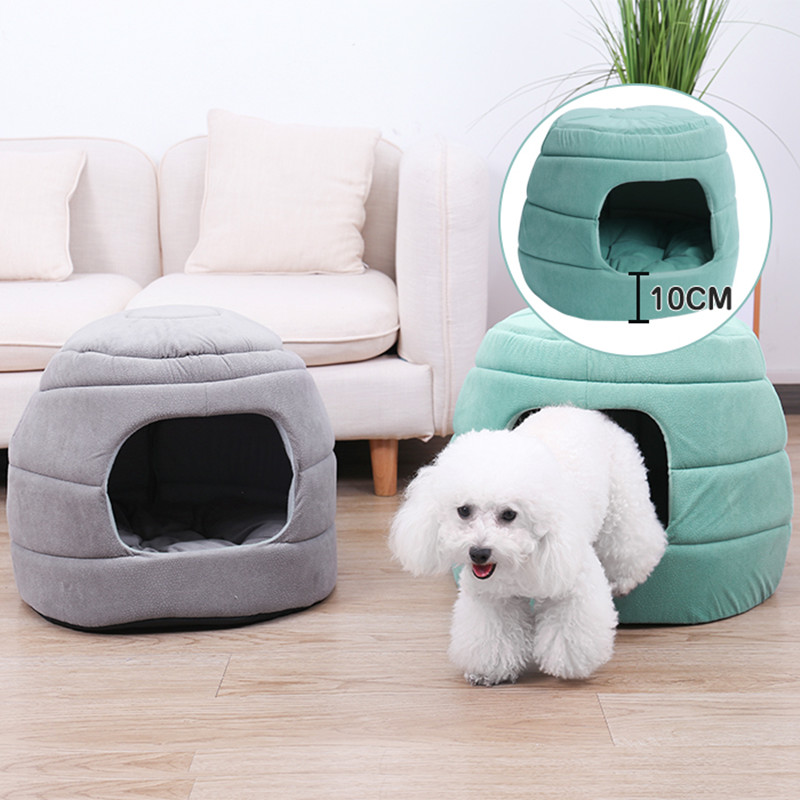 Foldable Pet Bed Igloo Dome Cama para gatos