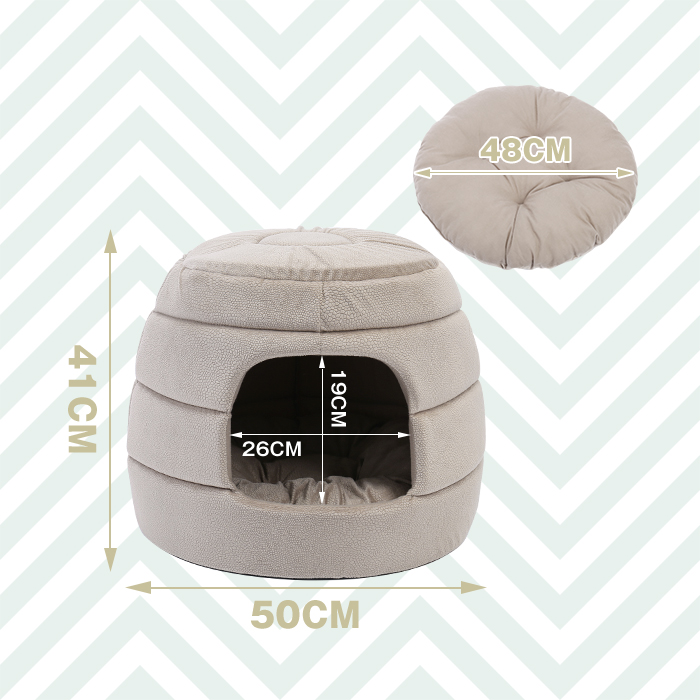 Foldable Pet Bed Igloo Dome Cama para gatos
