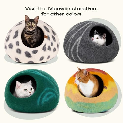 Handmade Merino House Bed for Cats