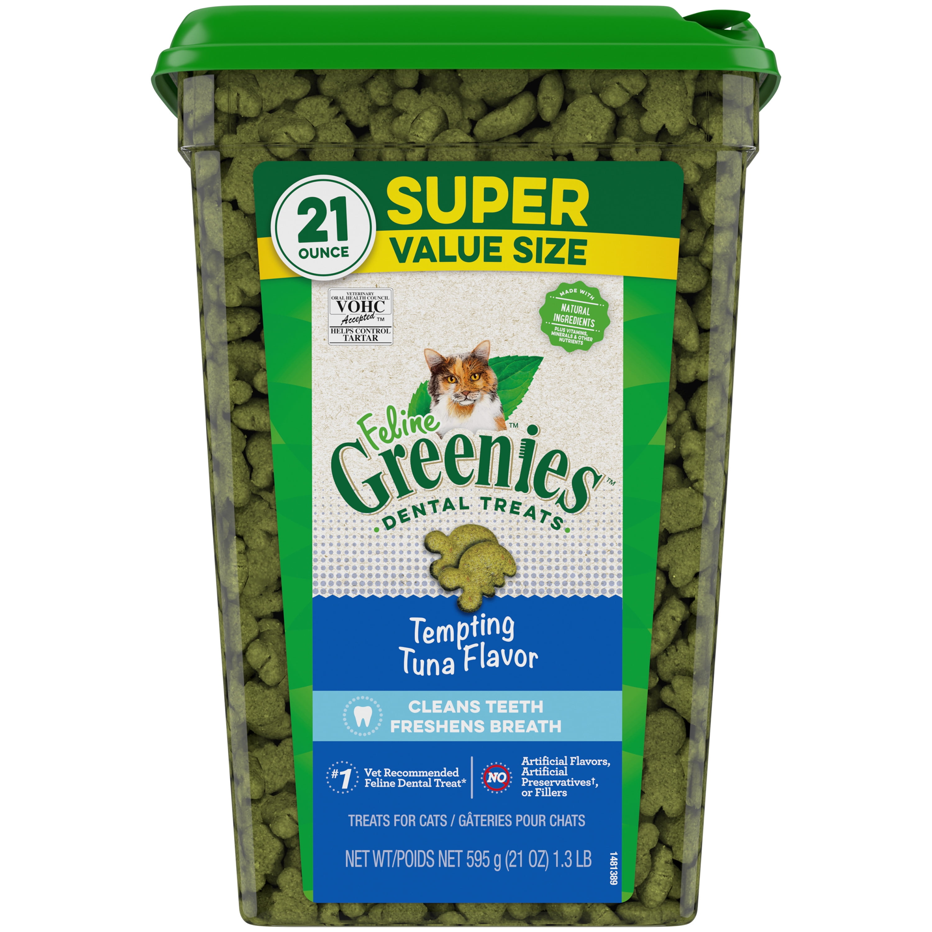 Tasty Tuna Feline Greenies Cat Treats, 21oz
