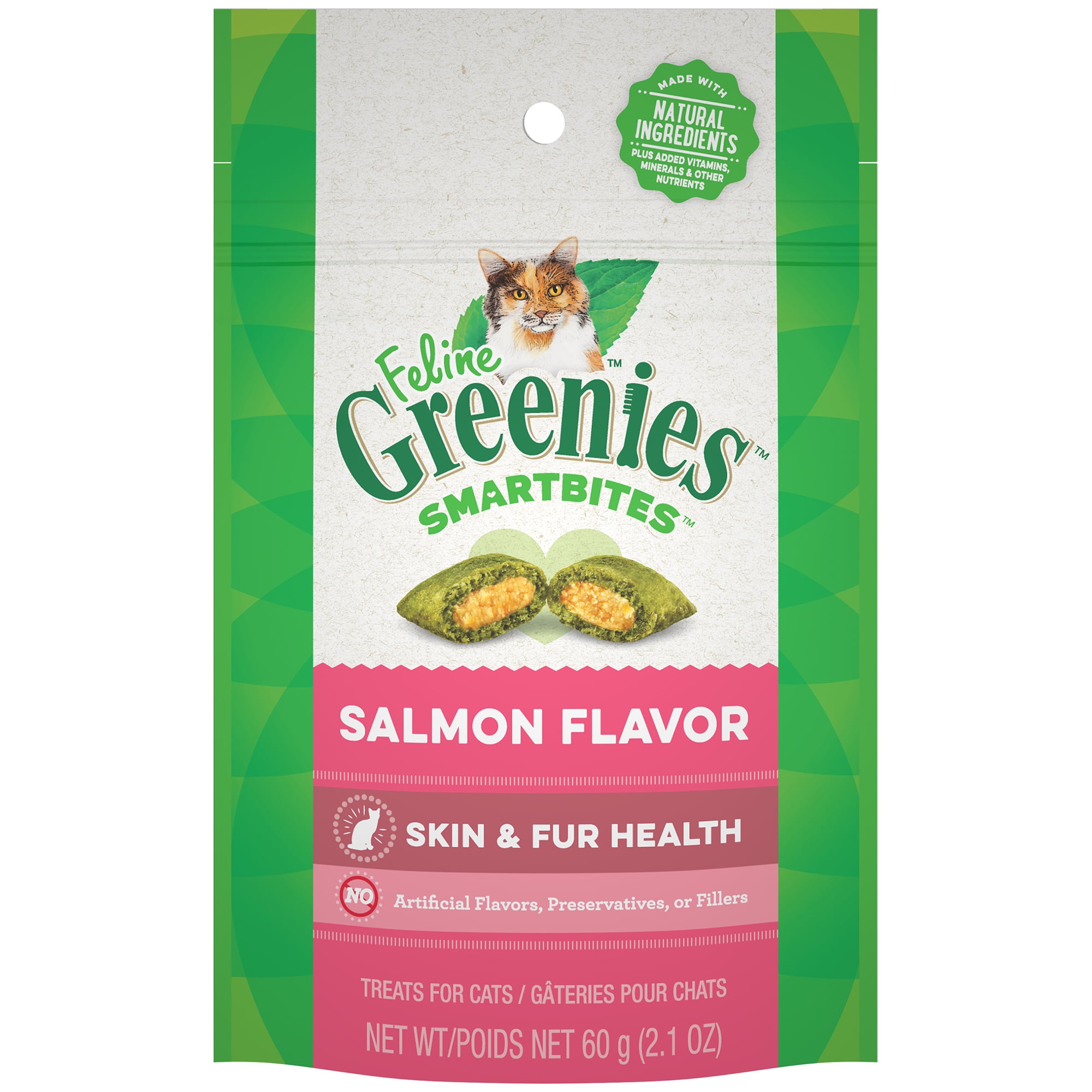 Salmon Flavor Cat Treats, 2.1 oz. Pack