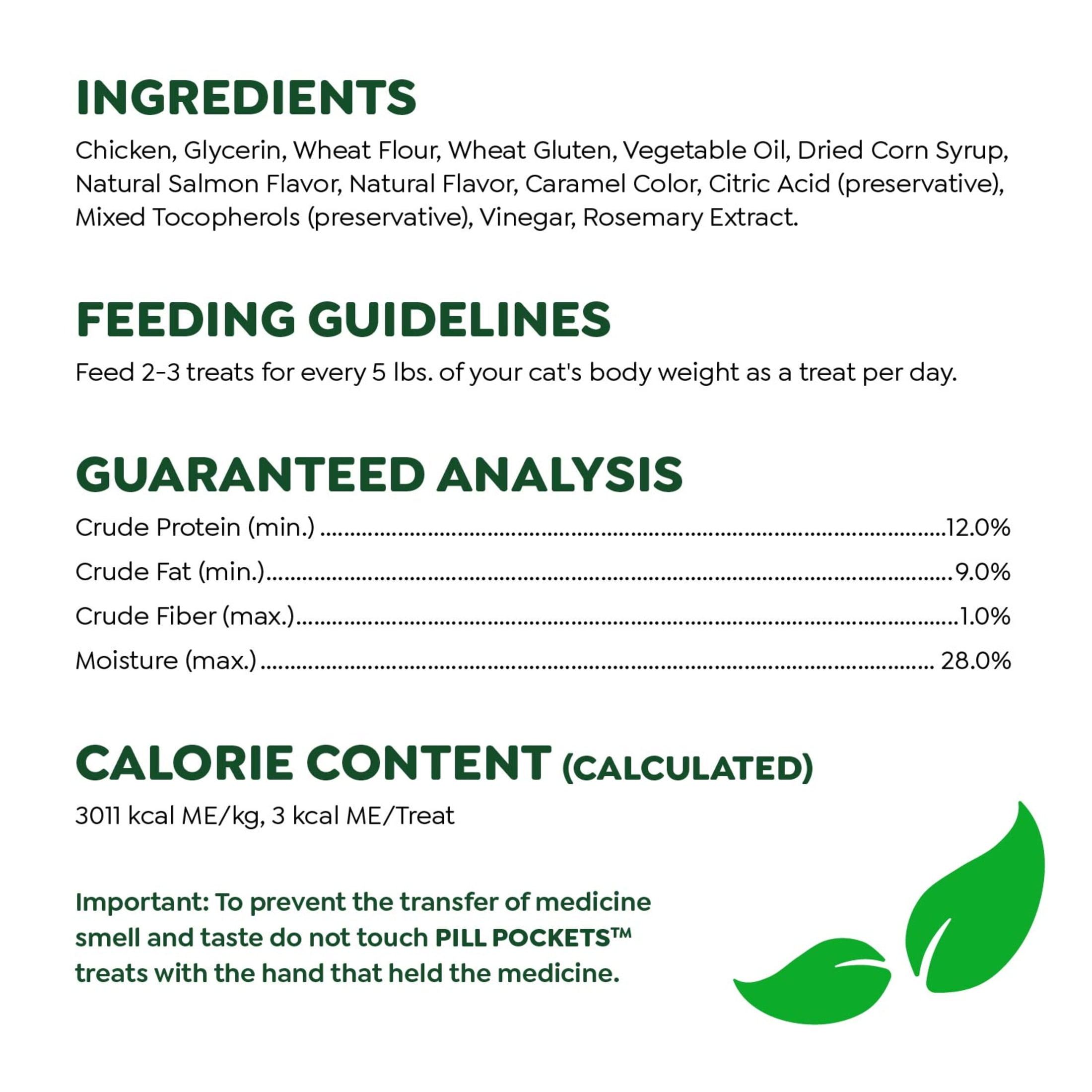 Soft chicken-flavored pill pockets for cats