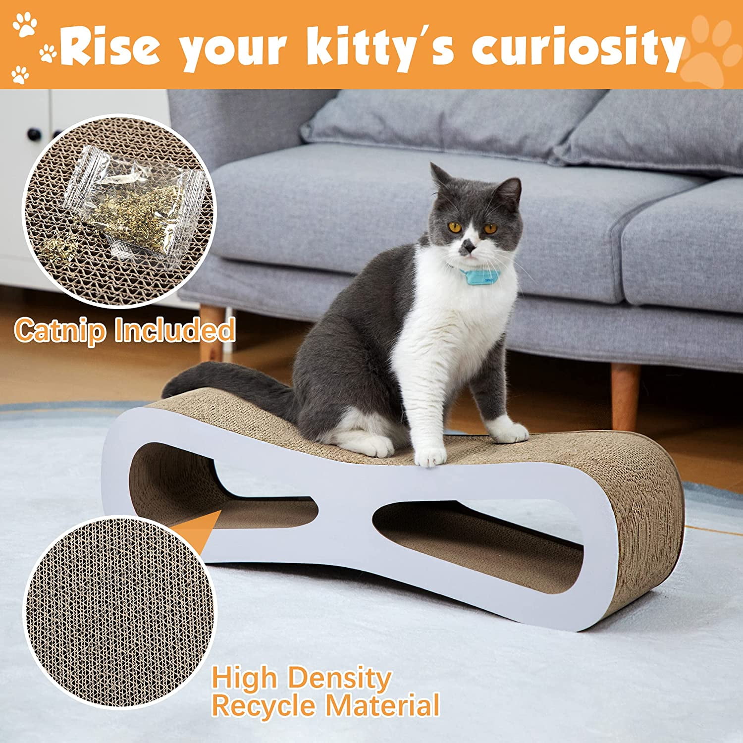 Jumbo Cat Scratching Pad with Catnip