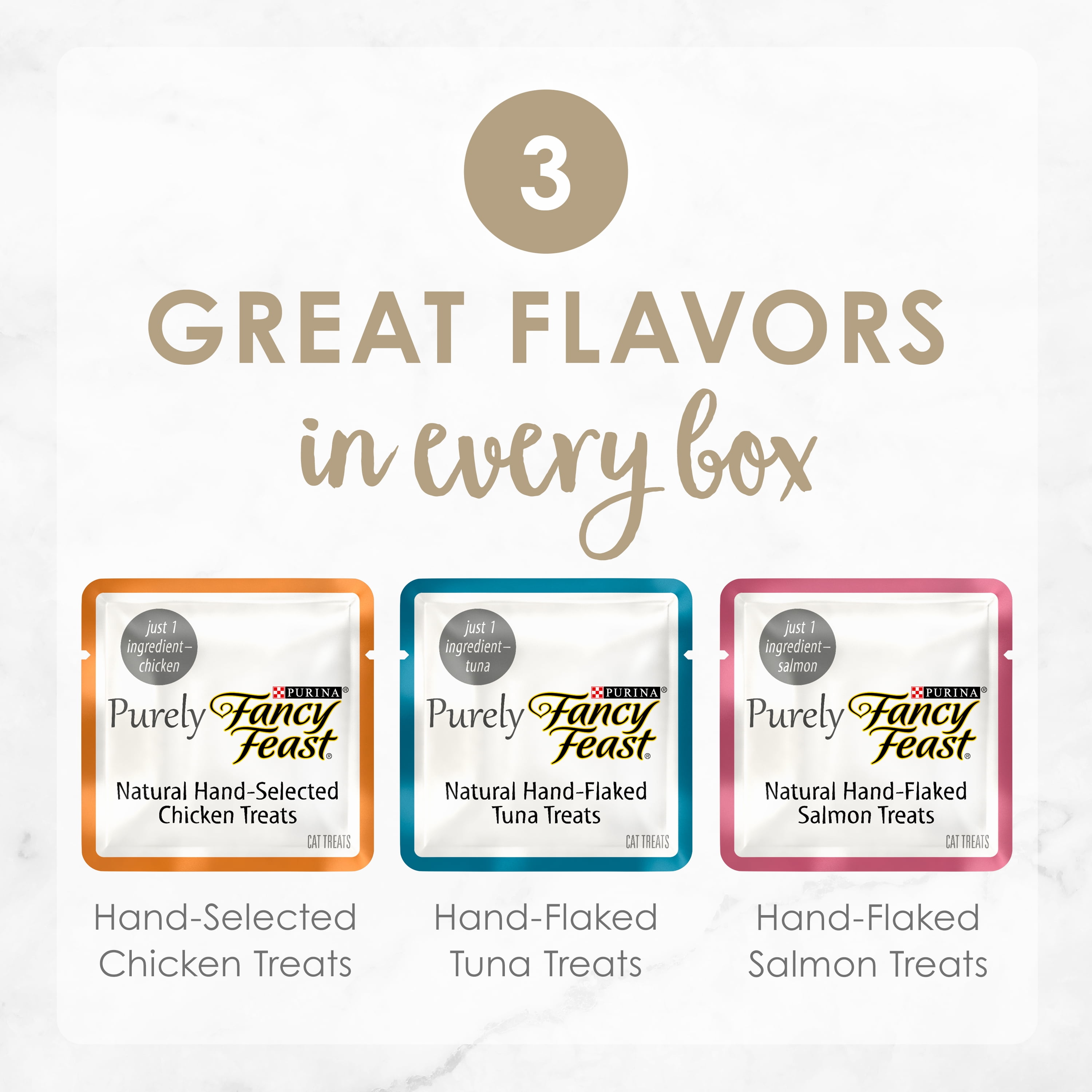 Purely Fancy Feast Natural Cat Treats Variety Pack