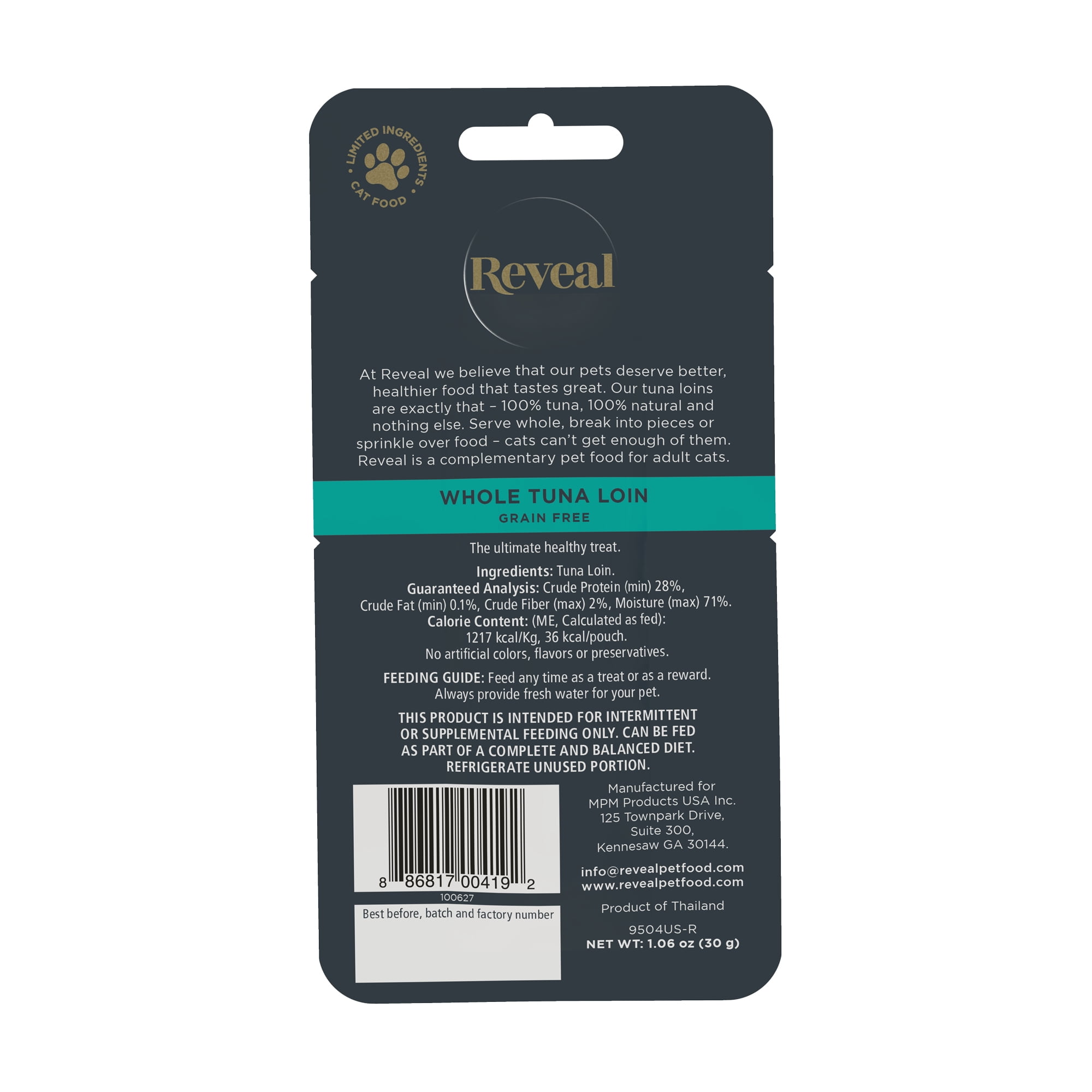 Reveal Natural Cat Treat, Whole Tuna Loin, 1.06 oz