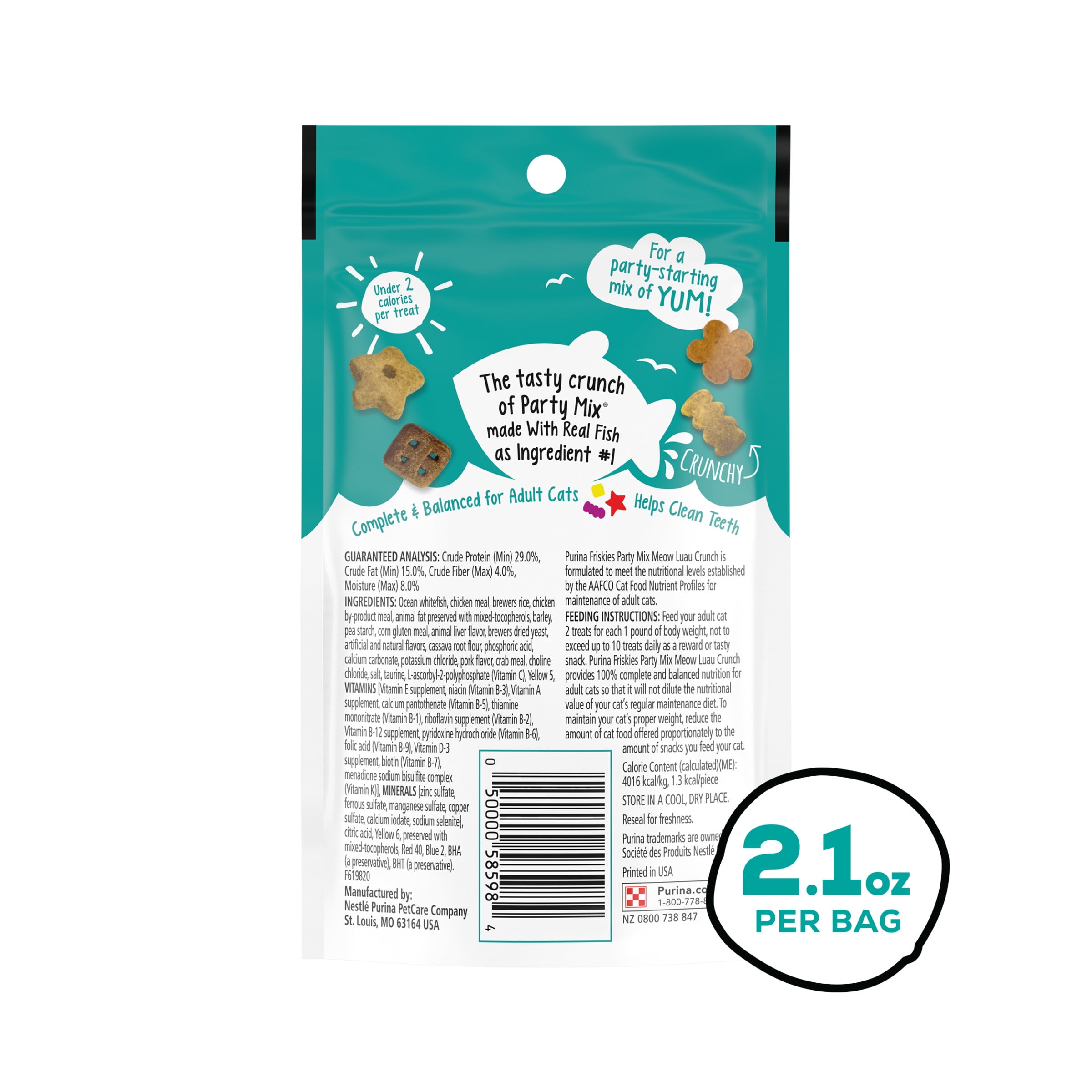 Meow Luau Crunch Cat Treats 2.1oz