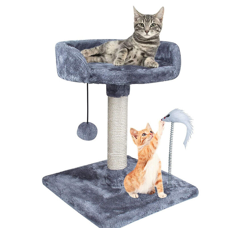 Large Gray Cat Tree Condo & Activity Center