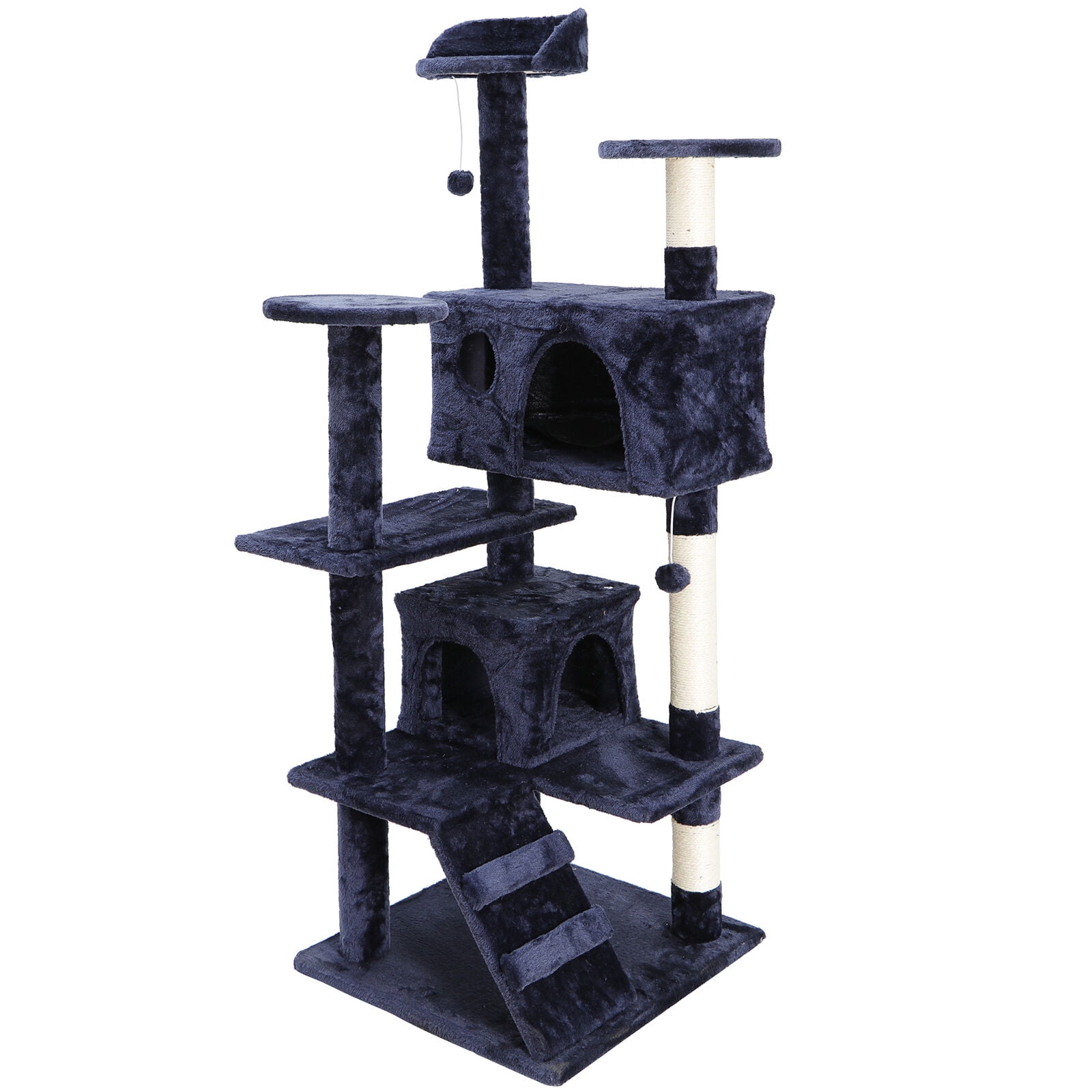 Blue Cat Tree Condo with Cave & Ladders