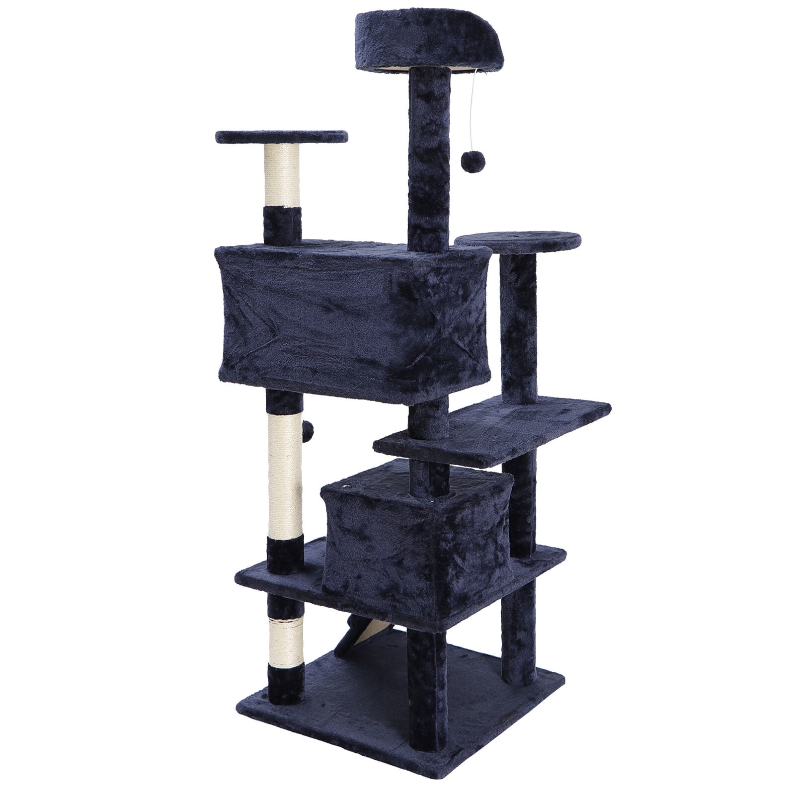 Blue Cat Tree Condo with Cave & Ladders