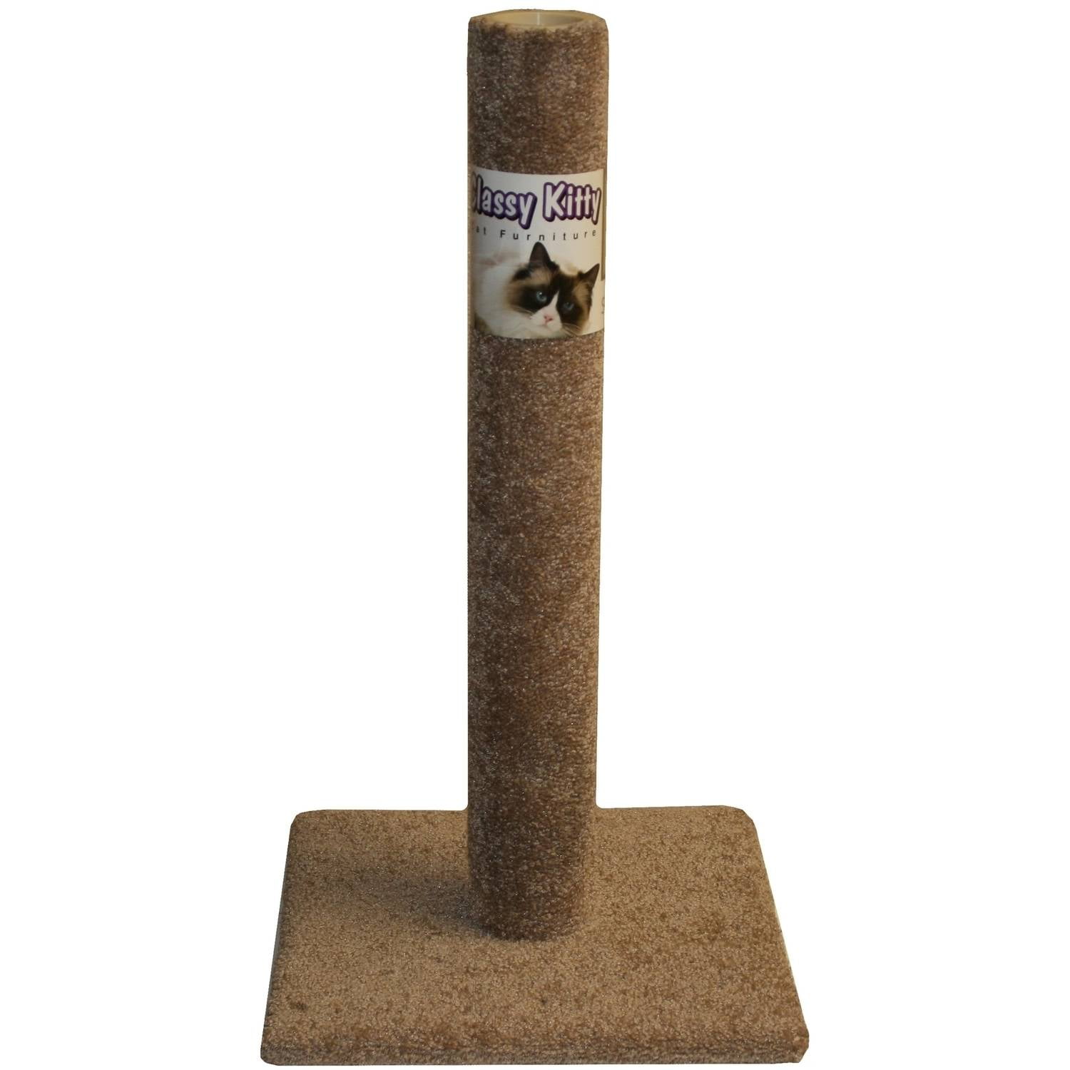 32" Classy Kitty Cat Scratching Post (Assorted Colors)