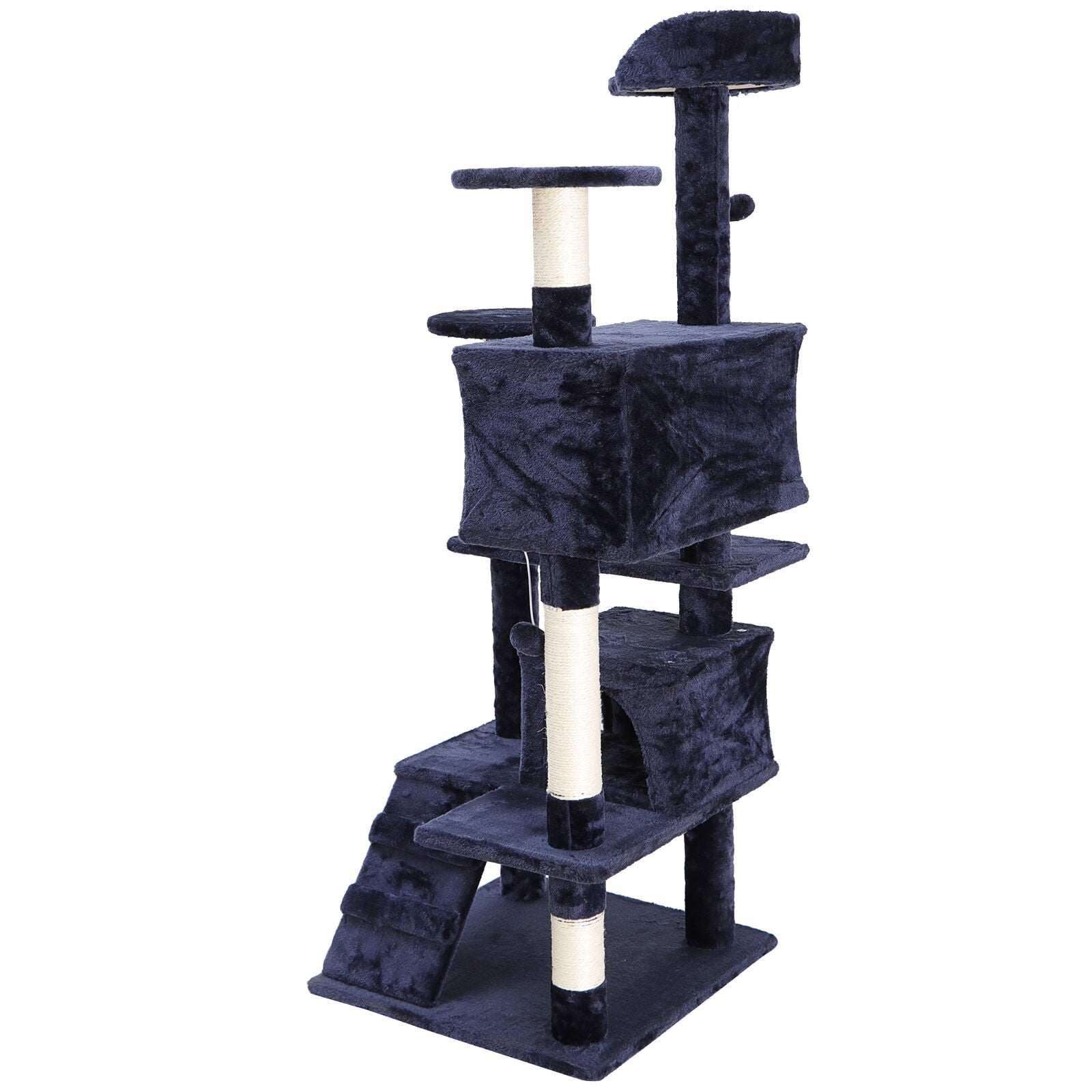 Blue Cat Tree Condo with Cave & Ladders