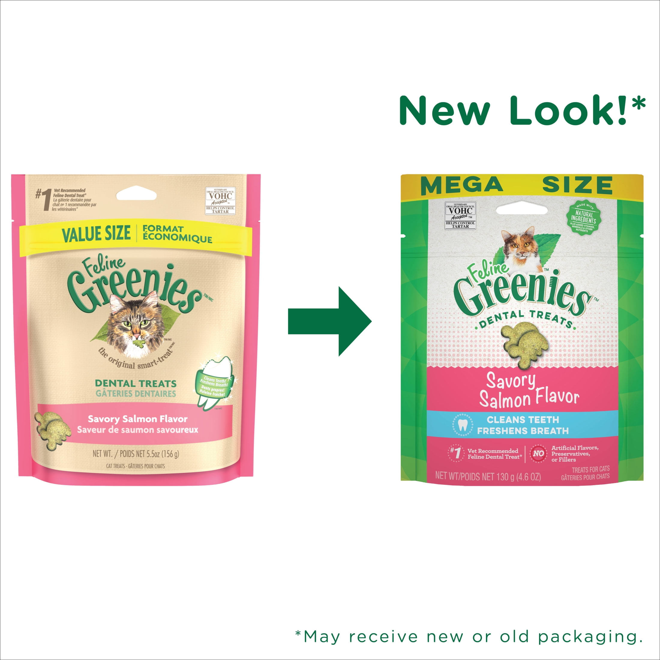 Salmon Flavor Crunchy Cat Dental Treat