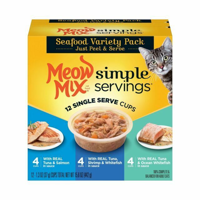 Seafood Variety Meow Mix Wet Cat Food Cups