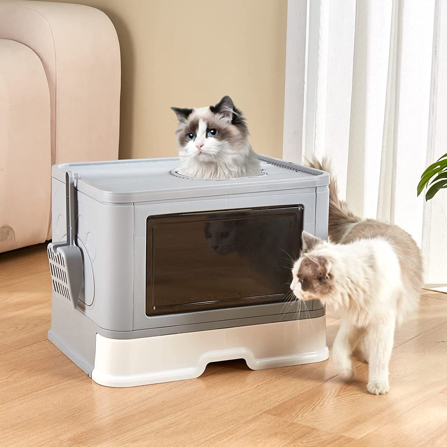 Foldable Enclosed Cat Litter Box