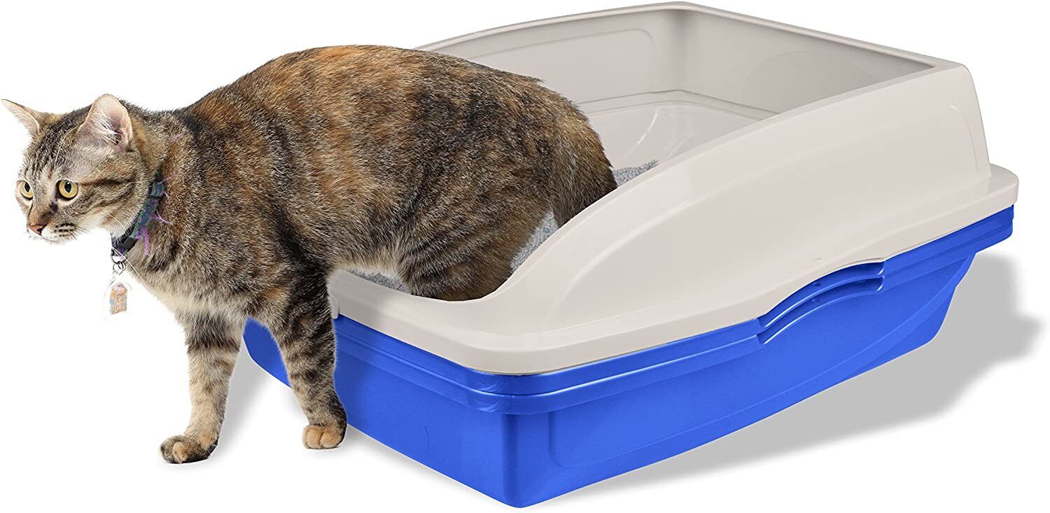 Extra Large self-cleaning hooded cat litter box