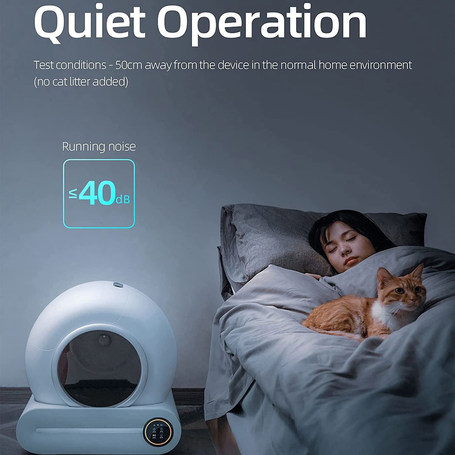 Automatic Self-Cleaning Cat Litter Box - 65L