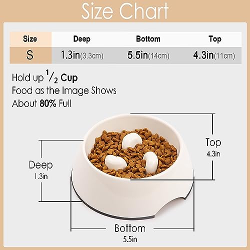 Anti-Gulping Slow Feeder Cat Bowl
