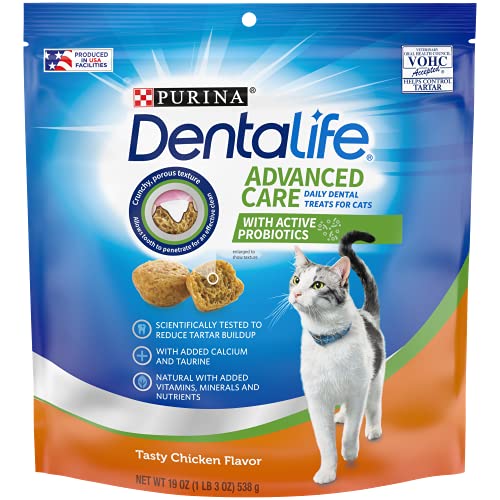 USA-made Cat Dental Treats - Tasty Chicken Flavor