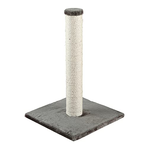 Gray Sisal Scratching Post, 24.5" Tall