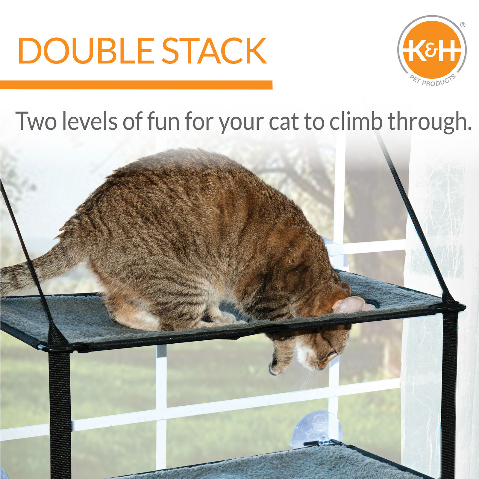 Double Decker Cat Window Hammock Bed