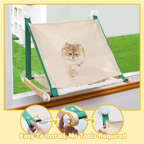 Large Cat Window Hammock with Suction Cups