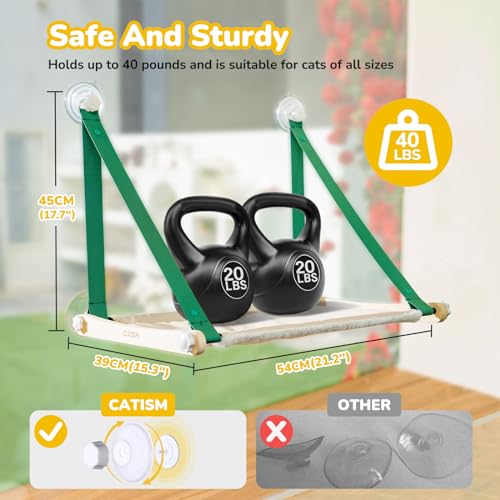 Large Cat Window Hammock with Suction Cups