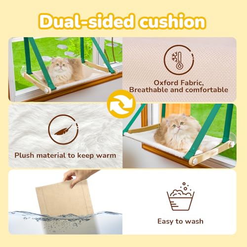 Large Cat Window Hammock with Suction Cups