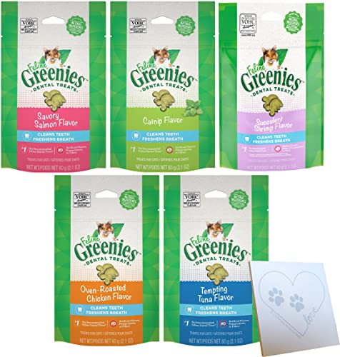 Cats' Feline-Greenies Variety Snack Pack - 5 Flavors