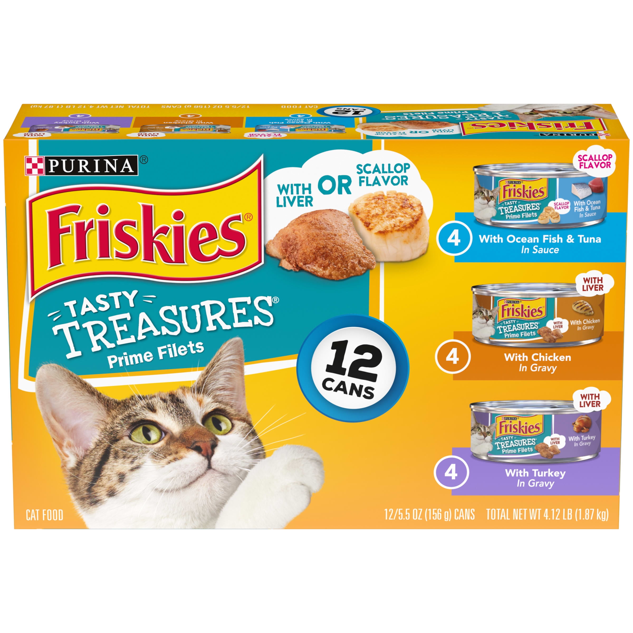 Friskies Tasty Treasures Cat Food Variety Pack